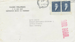 USA 1983, Thomas Paine 40 C Multiple Postage On Superb Air Mail Cover To Germany - Covers & Documents