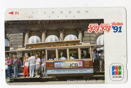 ETATS-UNIS TELECARTE JAPON SAN FRANCISCO TRAMWAY - Altri & Non Classificati