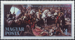 1986 HUNGARY UNGARN HONGRIE Mi 3836 MNH ART PAINTING Recapture Of Buda Castle By Gyula Benczúr - Autres & Non Classés