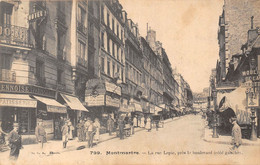 PARIS-75018-MONTMARTRE, LA RUE LEPIC PRES LE BOULEVARD CÔTE GAUCHE - Arrondissement: 18
