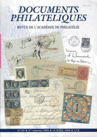 ACADEMIE DE PHILATELIE DOCUMENTS PHILATELIQUES  N° 196 + Sommaire - Other & Unclassified