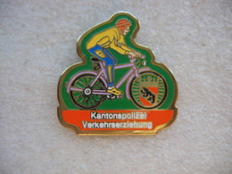 Pin's Vélo, Cyclisme: Kantonspolizei Verkehrserziehung (Police Cantonale, éducation Routière) - Cyclisme