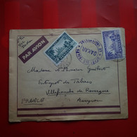 LETTRE DAKAR SENEGAL  POUR VILLEFRANCHE DE ROUERGUE 1940 - Lettres & Documents