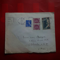 LETTRE PARIS POUR VILLEFRANCHE DE ROUERGUE 1943 TIMBRE PAQUEBOT PASTEUR SURCHARGE - Storia Postale