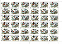 Russia & USSR 1989 . Ducks (Flora).3 M/S Of 36.  Michel # 5965-67 Bg. - Unused Stamps