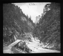 V1283 - AUTRICHE - SALZKAMMERGUT - Gorges De Weissbatchthall- Plaque Photo Originale à Ne Pas Manquer - Plaques De Verre