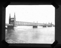 V1212 - ALLEMAGNE - KEHL - Pont De Strasbourg Sur Le Rhin - Plaque Photo Originale à Ne Pas Manquer - Plaques De Verre