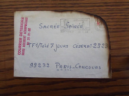 France : Courrier DETERIORE Suite à Un ACCIDENT AEROPOSTALE Le 29-01-1988 + JUSTIFICATIF De La Poste - Cartas Accidentadas