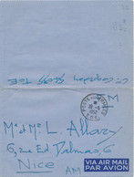 INDO CHINE VENTIANE LAOS - POSTE AUX ARMÉES T.O.E. 28/5/ 1952 - LETTRE AVION  FM - SP 54035 - Airmail Cover - Oorlog In Indochina En Vietnam