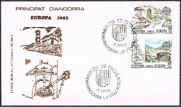 [C0080.1] Andorra 1983; FDC Serie Europa (NS) - Storia Postale