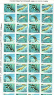 Russia & USSR 1990 . Marine Fauna (Joint Show With USA). M/S Of 40.   Michel # 6130-33. Bg. - Neufs