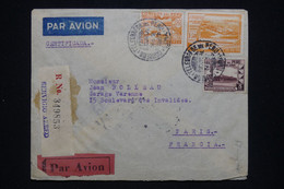PEROU - Enveloppe En Recommandé De Lima Pour La France Par Avion En 1940 - L 93115 - Peru