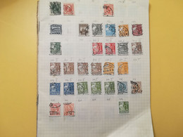 PAGINA PAGE ALBUM DANIMARCA DENMARK DANMARK ATTACCATI PAGE WITH STAMPS COLLEZIONI LOTTO LOT LOTS - Collections