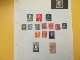 PAGINA PAGE ALBUM NORVEGIA NORGE NORWAY 1946 ATTACCATI PAGE WITH STAMPS COLLEZIONI LOTTO LOT LOTS - Collezioni