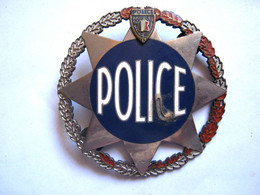 RARE ANCIENNE PLAQUE EMAILLE P.N (NUMEROTE)  ANNEES 1940 / 1945 DRAGO PARIS NICE - Police & Gendarmerie