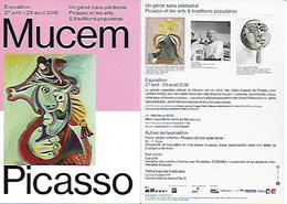 MARSEILLE (13) EXPOSITION PICASSO AU MUCEM EN 2016 - Musei