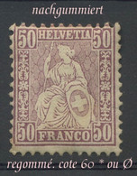 50c. Yv.48 (*)   Neuf Regommé Cote 60-€  Neue Gummi. Sans Fil De Soie. Ohne Faser - Ungebraucht