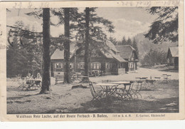 1671) Waldhaus ROTE LACHE Auf Der Route FORBACH - BADEN BADEN - 28.08.1929  - Tolle STEMPEL !!! - Forbach