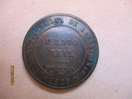 Spain: 1/2 Réal 1848 (rare) - Other & Unclassified