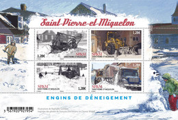 St Pierre Et Miquelon 2021 - Véhicules De Déneigement - BF Neuf // Mnh - Unused Stamps