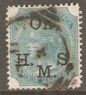 East India  1874  SG 034  Overprint On H M S   Fine Used - 1854 Britse Indische Compagnie