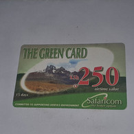 Kenya-(ke-gre-ref-01/1-30630)the Green Card-(13)-(KSh250)-(0145-5356-1404)-(look Out Side)-used Card+1card Prepiad Free - Kenia