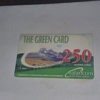 Kenya-(ke-gre-ref-01/-031231)the Green Card(14)(KSh250)(014-307-206-987)-(look Out Side)-used Card+1card Prepiad Free - Kenia