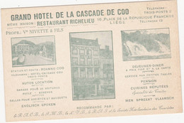 48038   -  Grand Hôtel De La Cascade De Coo  -  Pub - Trois-Ponts