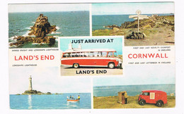 UK-3528   LAND'S END : Just Arrived At ( With Bus ) - Land's End