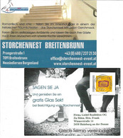 1593z: Werbekarte Gelaufen Mit Ganzsachenausschnitt Gest. 7091 Breitenbrunn Am Neusiedlersee - Neusiedlerseeorte