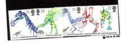 GRANDE BRETAGNE 1991 DINOSAURES  YVERT N°1556/60 NEUF MNH** - Vor- U. Frühgeschichte