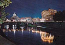 Italia -  Postcard Used  Written - Roma - The Tiber Bridge And St.Angelo Castle  - 2/scans - Bruggen