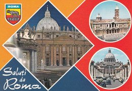Italia -  Postcard Unused  - Roma -  Multi Views - Panoramic Views