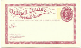 USA 1973, 6 C. Lila, 100 Jhr. USA Postkarten, Selt. Ungebr. Kab.-Privat-GA, R! - 1961-80
