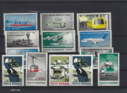 ROMANA THEME AVION AVIATION CAMION NAVIRE TRAIN TRAMWAY - Flugzeuge