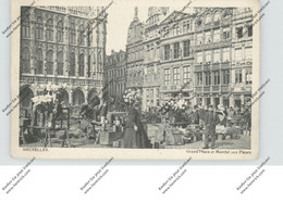 B 1000 BRUSSEL, Bloemenmarkt, 1915, Deutsche Feldpost ATH 2 - Markets