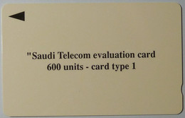 SAUDI ARABIA - Evaluation Card - 600 Units - Card Type 1 - 1SAUF -,Rare - Arabia Saudita