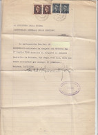 LETTERA Al MINISTERO Della Guerra 1946 Con Marche Da Bollo -.- - Manuscripts