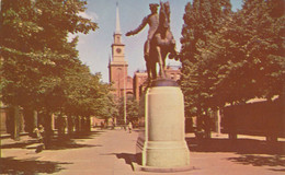 USA 1960 Mint Coloured Pc Paul Revere Park, Showing Old North Church BOSTON - Boston