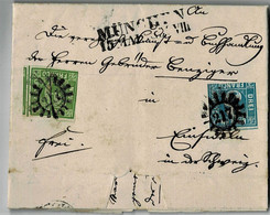 1856, Bayern, 12 Kr. Nach Einsiedeln An Gebr. Benziger  !! Berühmte Druckerei !  ,  A4340 - Covers & Documents