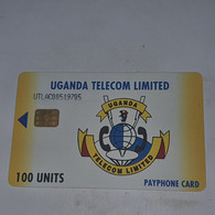 Uganda-(UGA-UT-04/1)Utl Logo-(27)(100units)(UTLAC00519705)(look Out Side And Chip)-used Card+1card Prepiad/gift Free - Ouganda