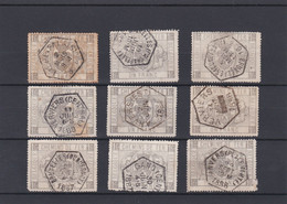 N° 6 : Lot De 9 Timbres - Used