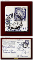 1956 Ireland Eire Postcard Ship S.S. America Mailed To Italy Paquebot Pmk 2scans - Covers & Documents