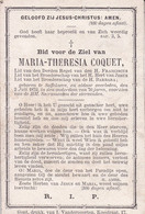 SAFFELAERE COQUET Maria-Theresia 70 Ans 1879 DP - Décès