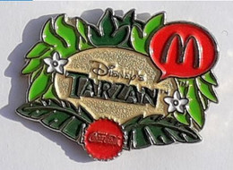 DD71 Pin's MAC DO MAC DONALD'S Disney Tarzan Edelweiss Fleur Coca Cola McDonald's Achat Immédiat - McDonald's