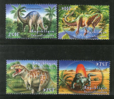 Central African Rep. 2001 Dinosaurs Pre Historic Animals Sc 1430-33 MNH # 1700 - Vor- U. Frühgeschichte