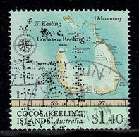 Cocos Islands 2009 Maps Of Cocos $1.40 Used - Usados