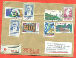 Turkey 1995. Registered Enveloppe Has Passed The Mail. Airmail. - Briefe U. Dokumente