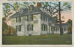 USA 1920 Mint Col Pc Buckman Tavern Lexington Historical Society House LEXINGTON - Autres & Non Classés