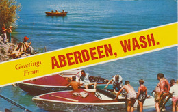 USA Ca. 1970 Mint Coloured Pc „GREETINGS From ABERDEEN, Washington“ VFU - Autres & Non Classés